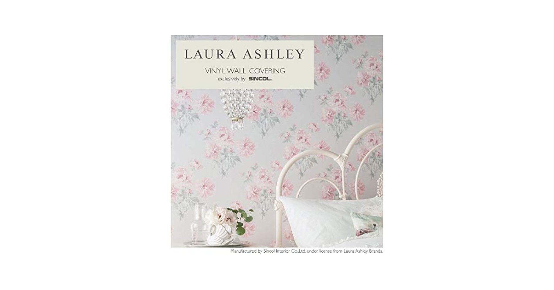 LAURA ASHLEY - ローラアシュレイベアトリス シクラメン 壁紙 LAURA ASHLEY BL2909 ローラアシュレイ のりなし壁紙 ベアトリス